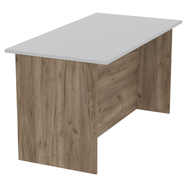 Переговорный стол СТСЦ-48 цвет Дуб Крафт+Серый 140/73/76 см