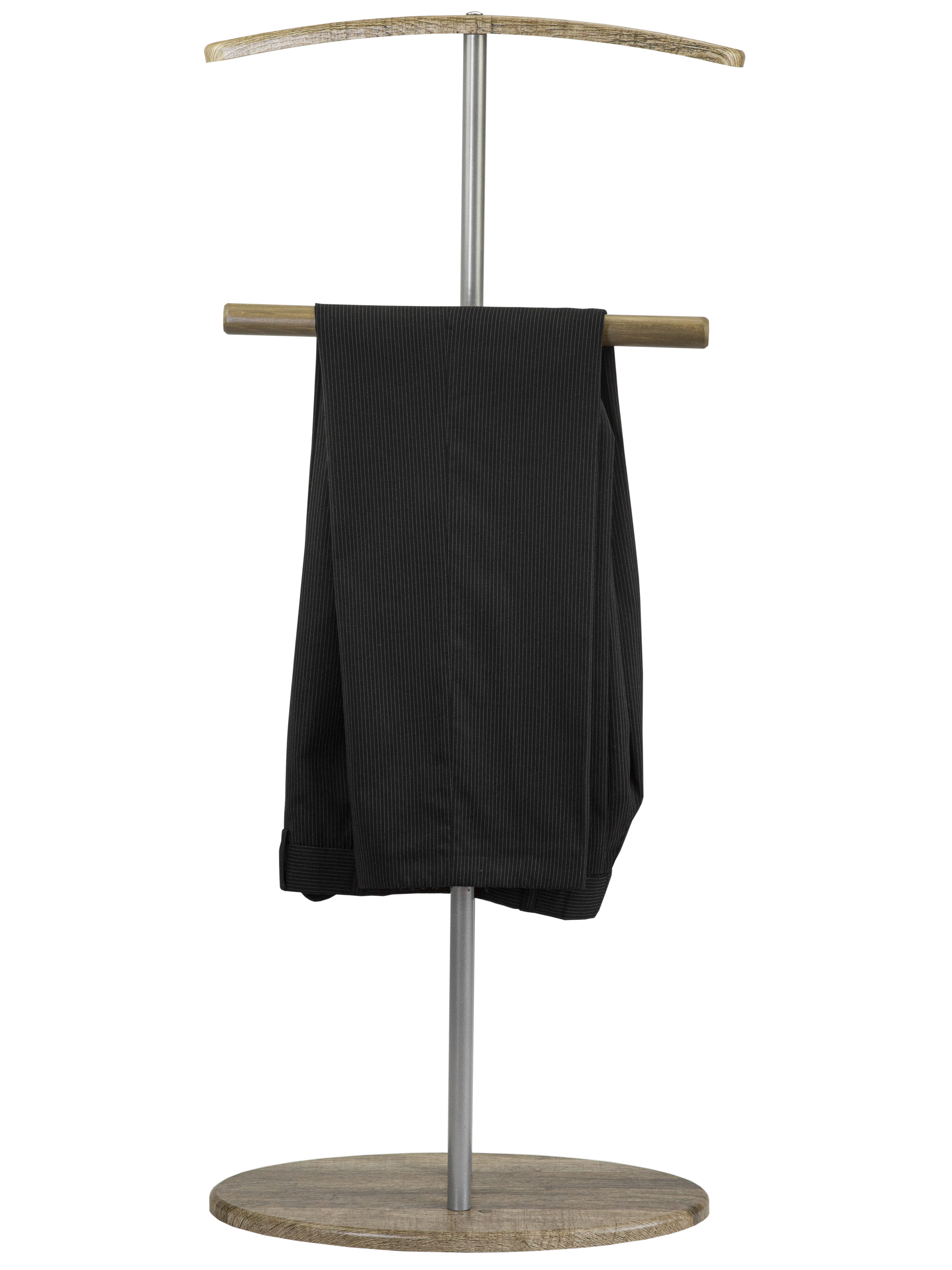 Вешалка костюмная Дэви 2 металлик/дуб крымский состаренный