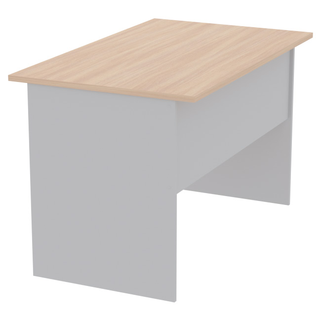 Офисный стол СТ-9 цвет Серый + Дуб 120/73/76 см