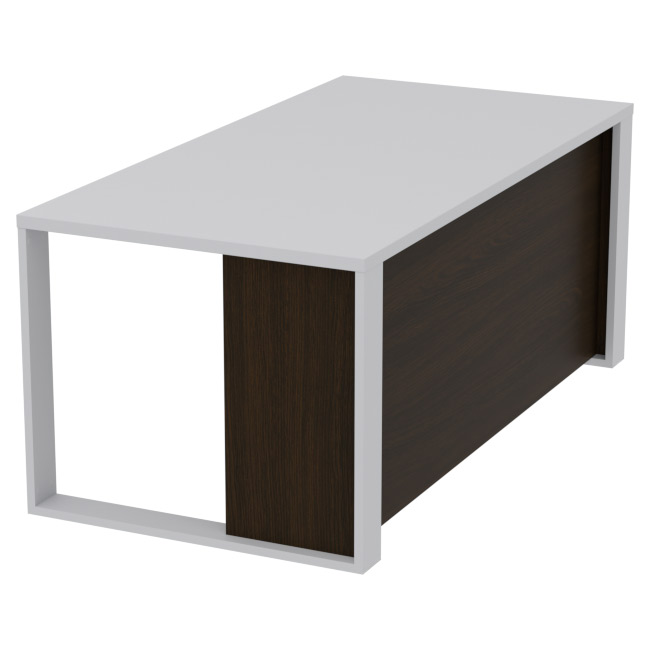 Стол руководителя СТРЦ-20 цвет Серый+Венге 180/90/75 см