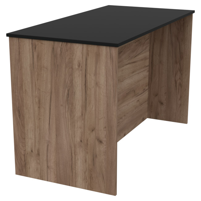 Переговорный стол СТСЦ-3 цвет Дуб крафт+Черный 120/60/75,4 см