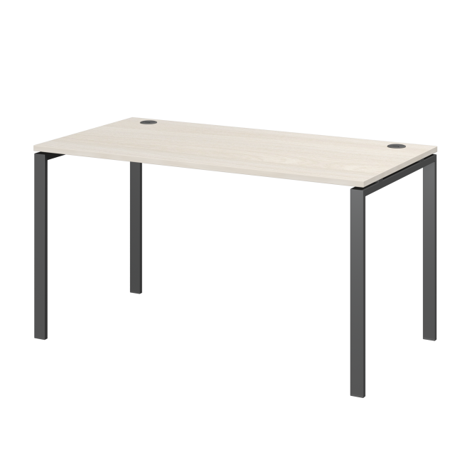 Стол на металлокаркасе АМ-005 Ясень шимо/Антрацит 180x73x76 см
