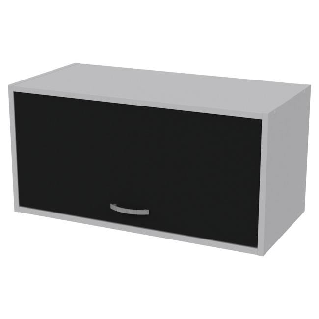 Антресоль АН-03 Серый + Черный 77/37/38