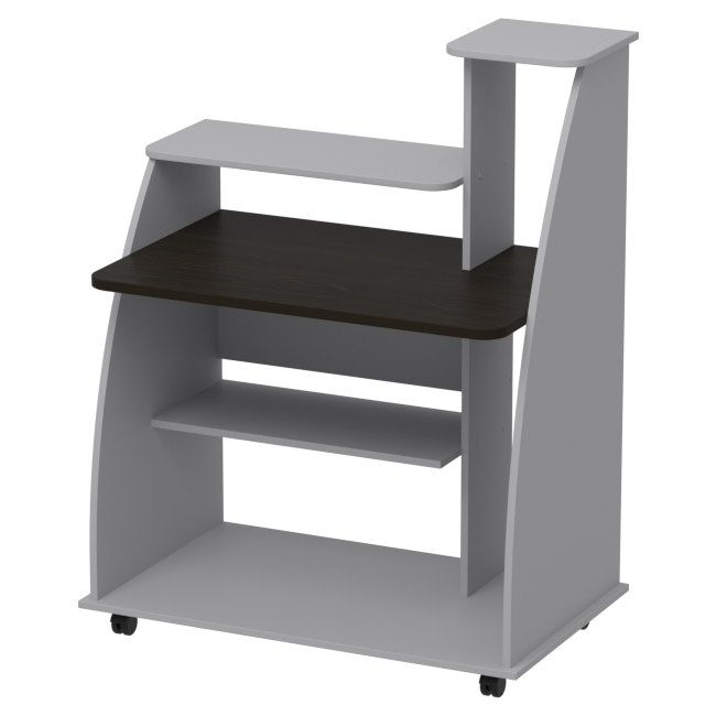 Компьютерный стол СК-19 цвет Серый+Венге 97/60/123 см
