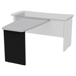 Брифинг-приставка Б-11 цвет Черный+Серый 110/60 см