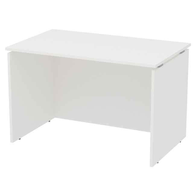 Офисный стол белого цвета СТП-9 120/73/76 см
