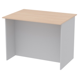 Переговорный стол  СТСЦ-2 цвет Серый+Дуб Молочный 100/73/75,4 см