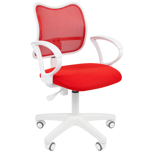 Офисное кресло эконом CHAIRMAN 450LT White Красный