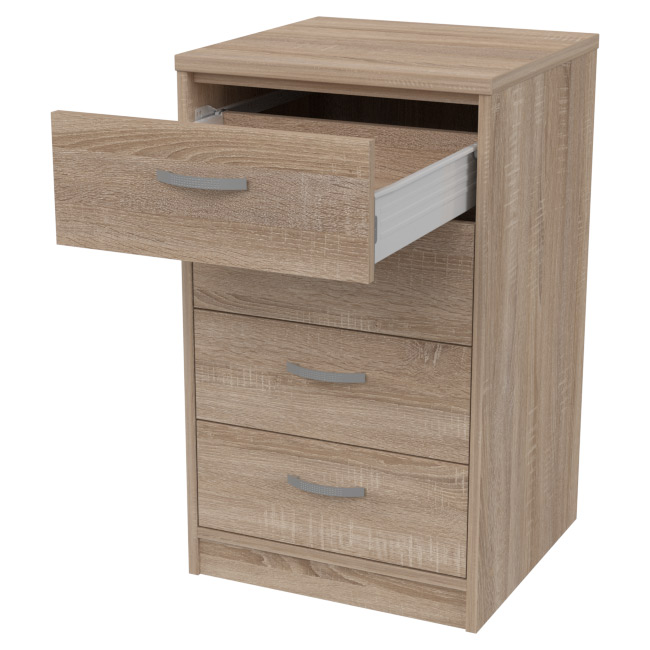 Тумба с ящиками приставная ТС-27+С46 цвет Дуб Сонома 45/44/76