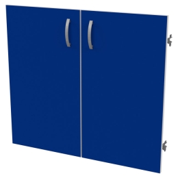 Двери низкие ДВ-39 Синий+Белый 73/1,6/65,8