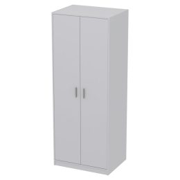 Офисный шкаф для одежды ШО-6+С-28М цвет Серый 77/58/200 см