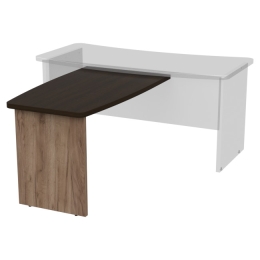 Брифинг-приставка Б-12 цвет Дуб крафт+Венге 120/70 см