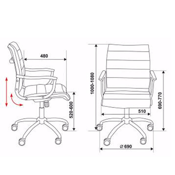 Офисное кресло для руководителя CH-994AXSN/Ivory