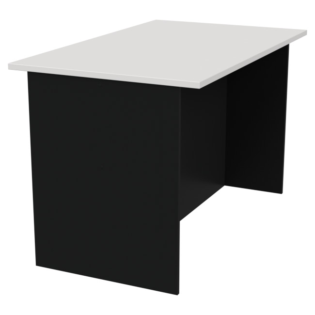 Переговорный стол СТСЦ-9 цвет Черный+Белый 120/73/76 см