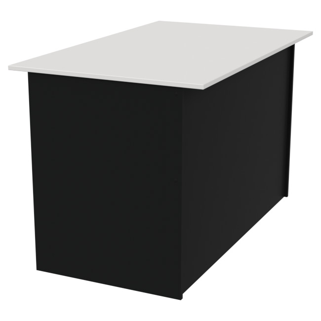 Стол для офиса СТЦ-4 Черный+Белый 120/73/75,5 см