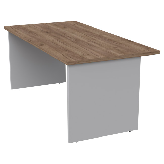 Стол руководителя РП-18 цвет Серый+Дуб Крафт 180/90/76 см
