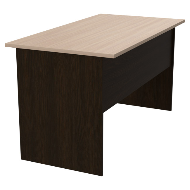 Офисный стол СТ-48 цвет Венге+Дуб Молочный 140/73/76 см