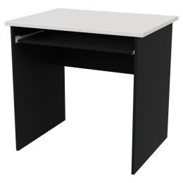 Компьютерный стол СК-27 цвет Черный+Белый 80/60/76 см