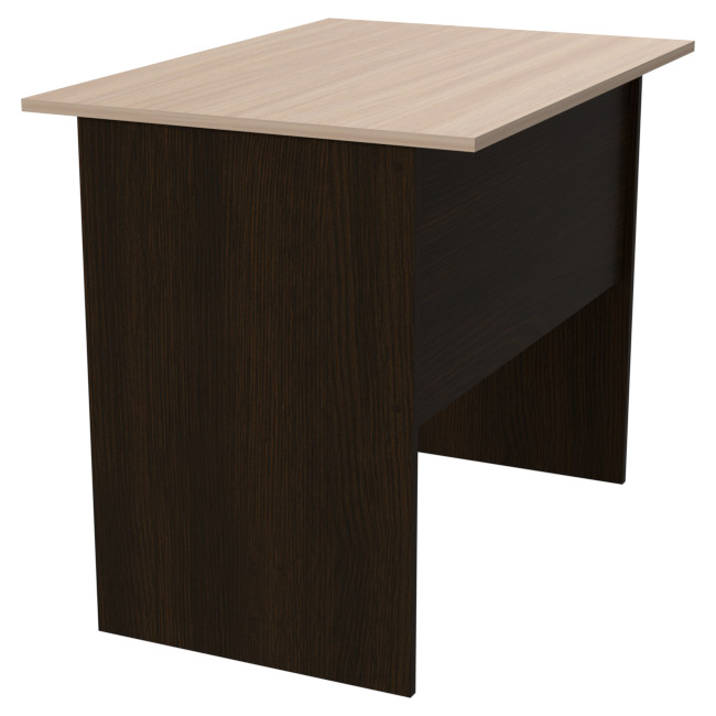 Офисный стол СТ-7 цвет Венге+Дуб Молочный 85/60/70