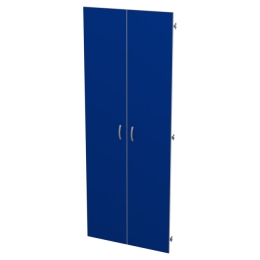 Двери ДВ-2 цвет Синий + Серый 73/1,6/190 см