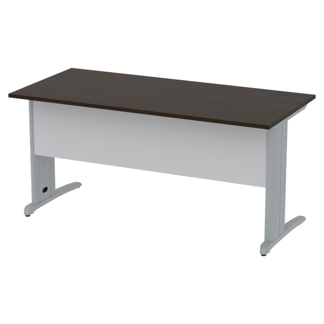 Стол на металлокаркасе СМ-10 цвет Венге+Серый