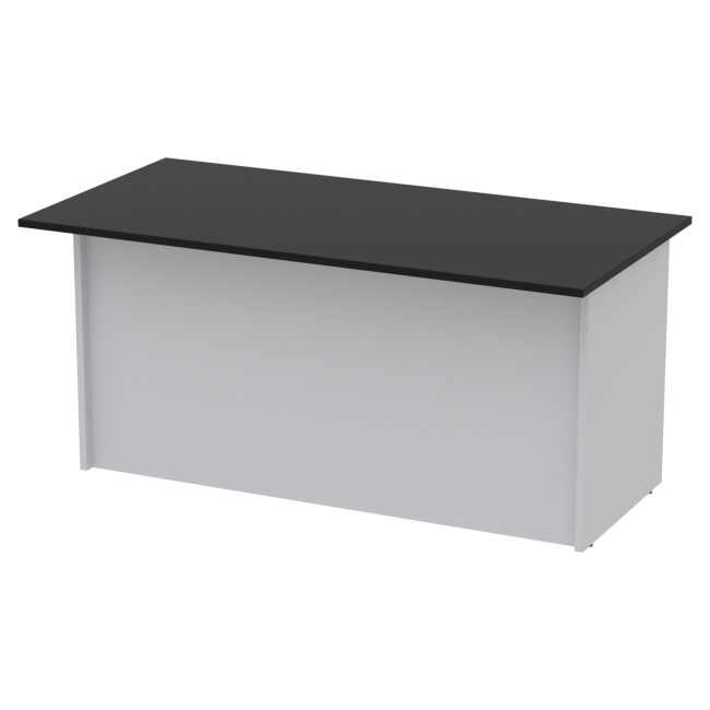 Стол руководителя СТР-16 цвет Серый+Черный 160/80/76 см