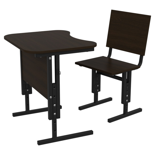 Комплект ученический цвет Венге ПЭ-1+СМ-3 купить в Москве Комплект ученический цвет Венге ПЭ-1+СМ-3