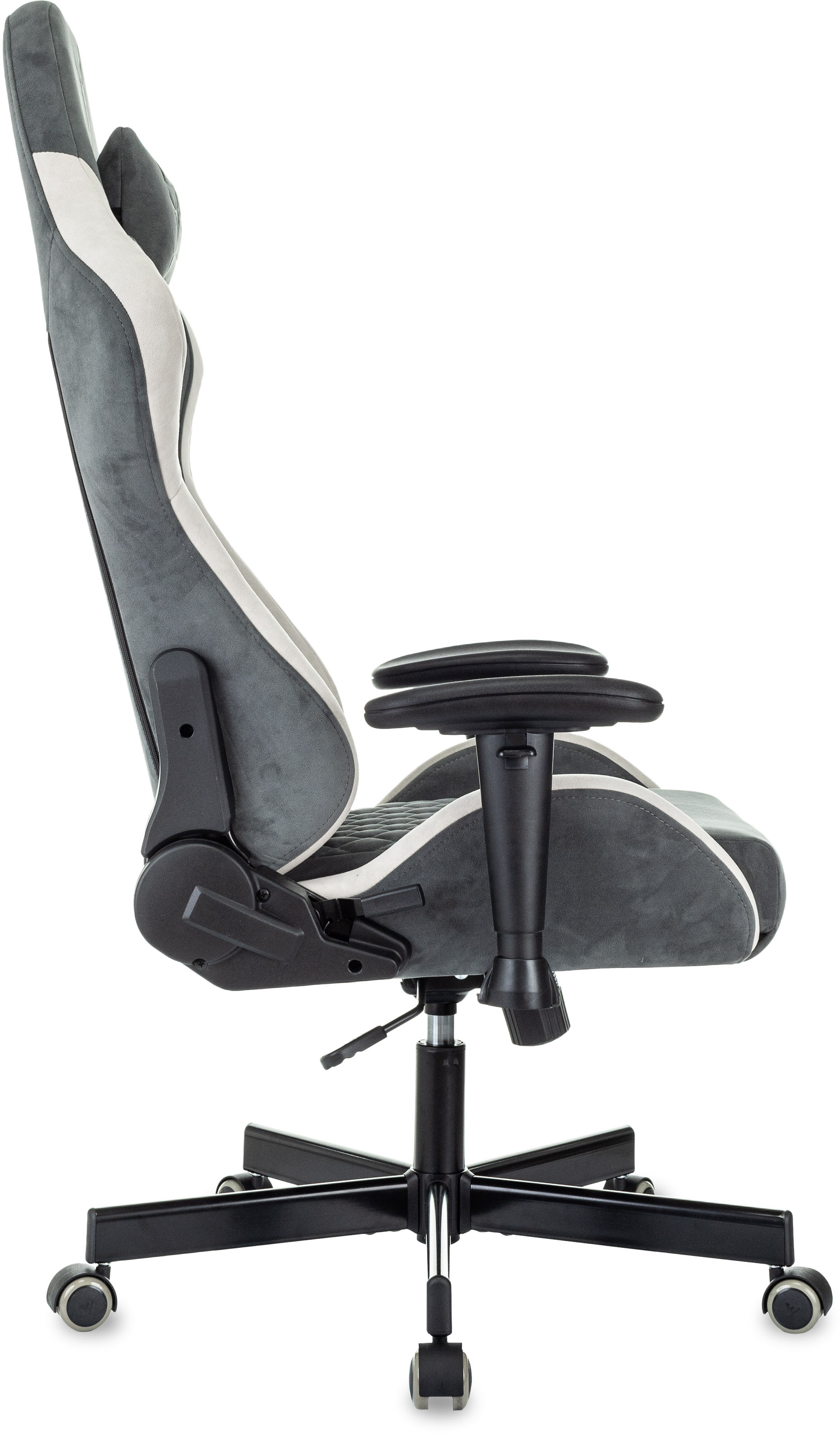 Кресло игровое Knight Regal Fabric серый/светло-серый