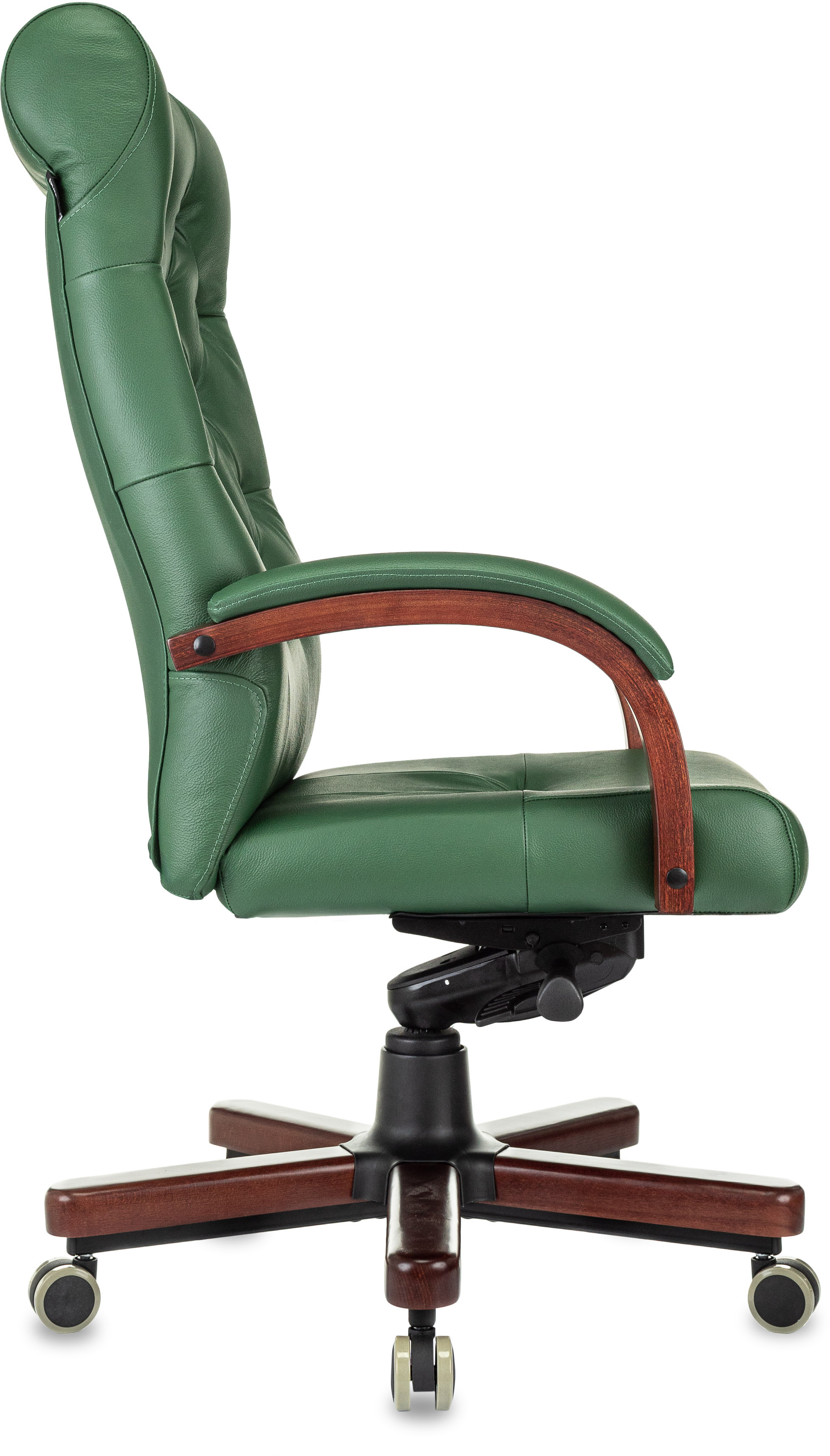 Кресло руководителя Бюрократ T-9928WALNUT/GREEN