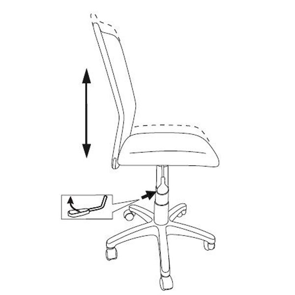 Кресло компьютерное детское KD-9/WH/TW-55