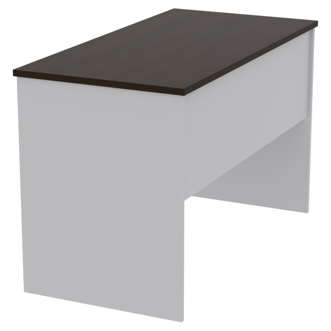Офисный стол СТ-47 цвет Серый+Венге 120/60/76 см