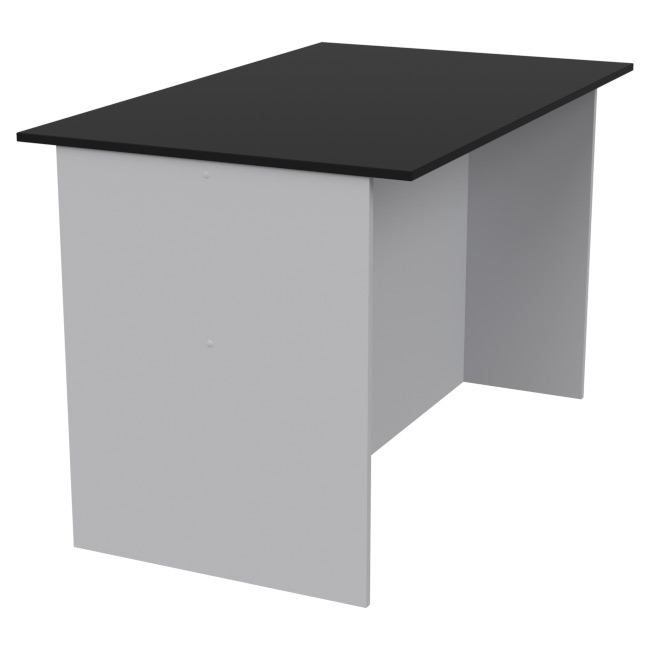 Переговорный стол для офиса СТСЦ-4 Серый+Черный 120/73/75,5