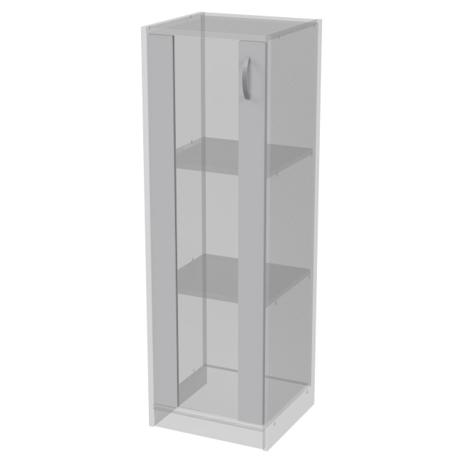 Дверь в рамке ДВ-62 Серый стекло прозрачное 36,5/1,6/113,1