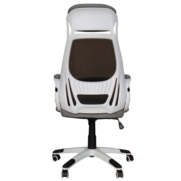 Кресло MF-009 белый пластик серое