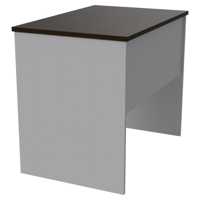 Офисный стол СТ-41 цвет Серый+Венге 90/60/76 см