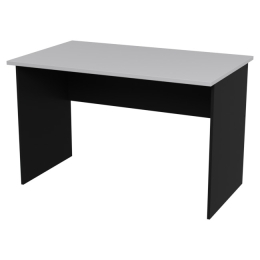 Офисный стол СТ-9 цвет Черный + Серый 120/73/76 см