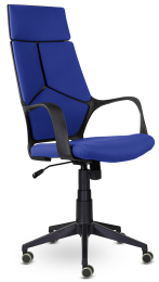 Кресло офисное IQ black plastic Синий