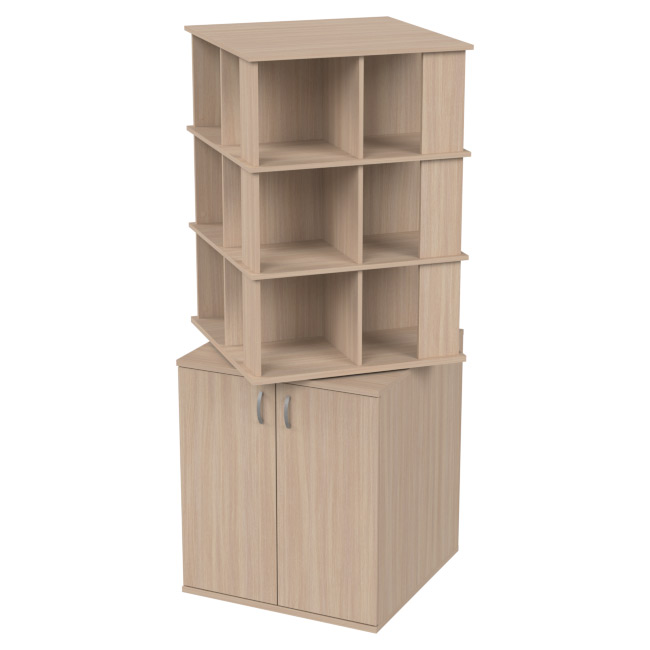 Офисный шкаф ШУВ-3 цвет Дуб Молочный 77/77/200 см купить в Москве Офисный шкаф ШУВ-3 цвет Дуб Молочный 77/77/200 см