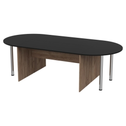 Стол для переговоров составной 260/120 Дуб Крафт+Черный 260/120/76 см