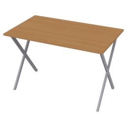 Стол на металлокаркасе СМХ-9 цвет Бук Бавария 120/73/76