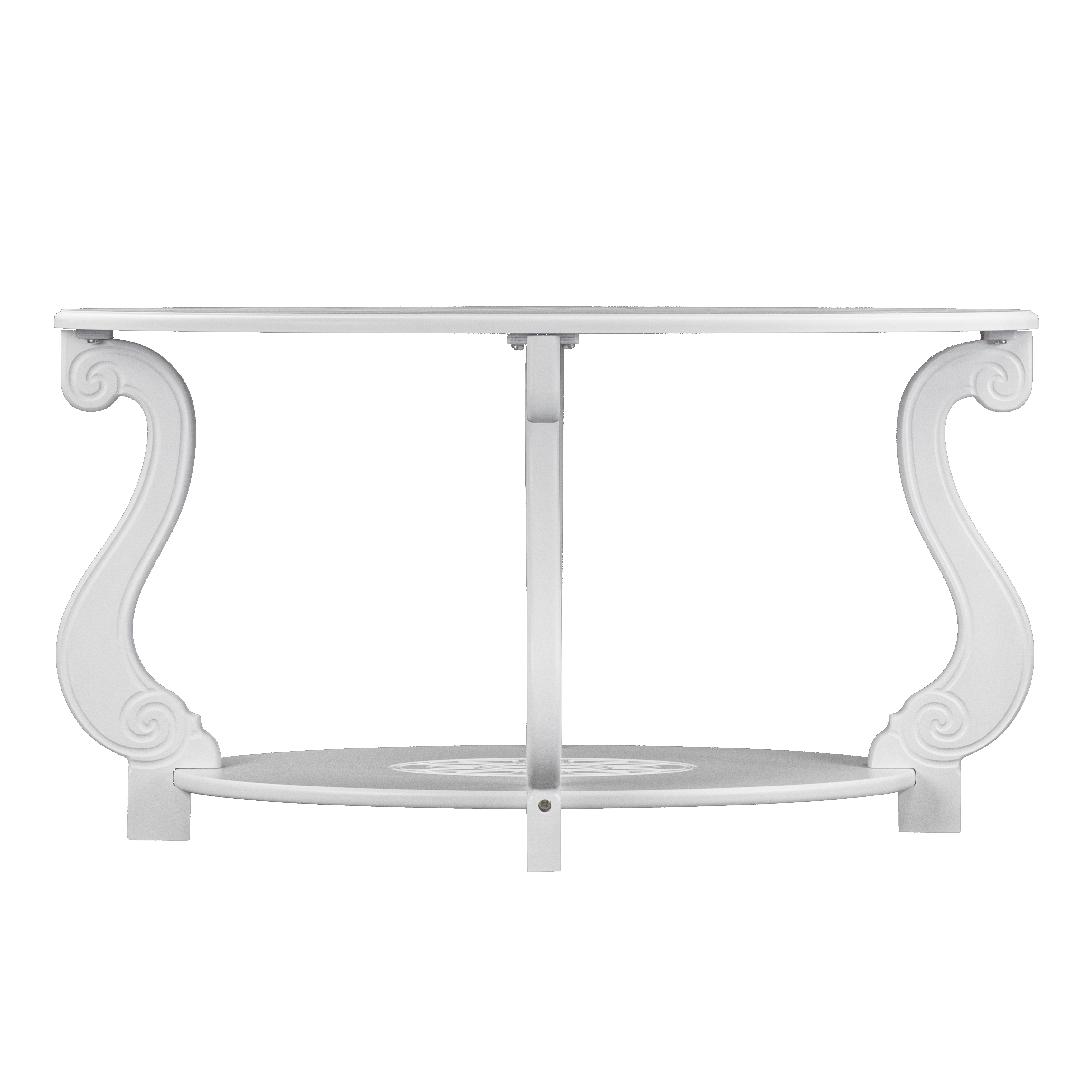 Стол журнальный Овация (М) ЛАЙТ белый