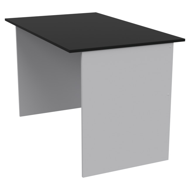 Стол для офиса СТЦ-4 Серый+Черный 120/73/75,5 см