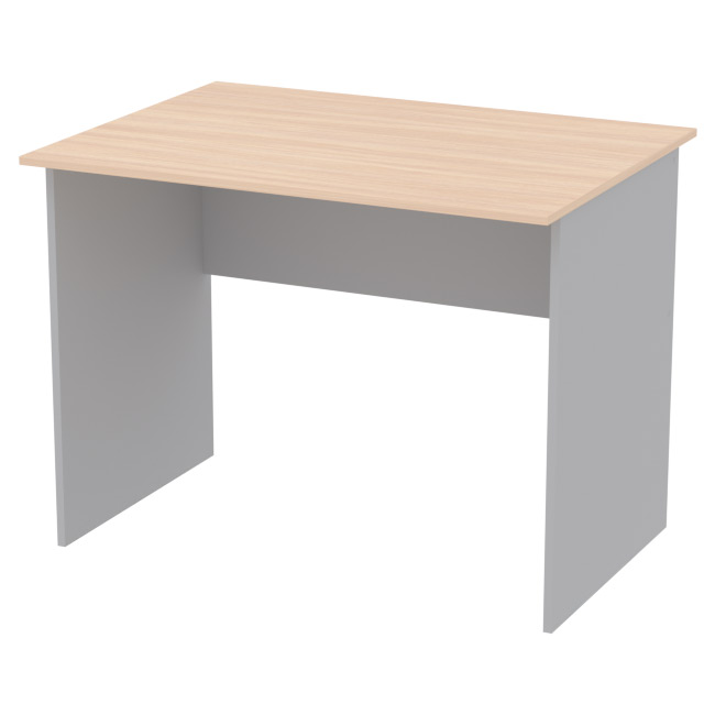Офисный стол СТ-2 цвет серый + дуб 100/73/75,4 см
