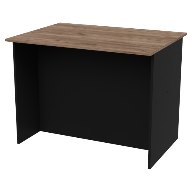 Переговорный стол СТСЦ-2 цвет Черный + Дуб Крафт 100/73/75,4 см