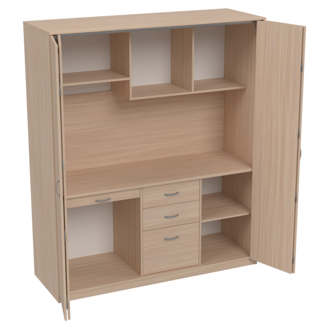 Мини-кухня МК-2/Д цвет Дуб Молочный 169/60/200 см