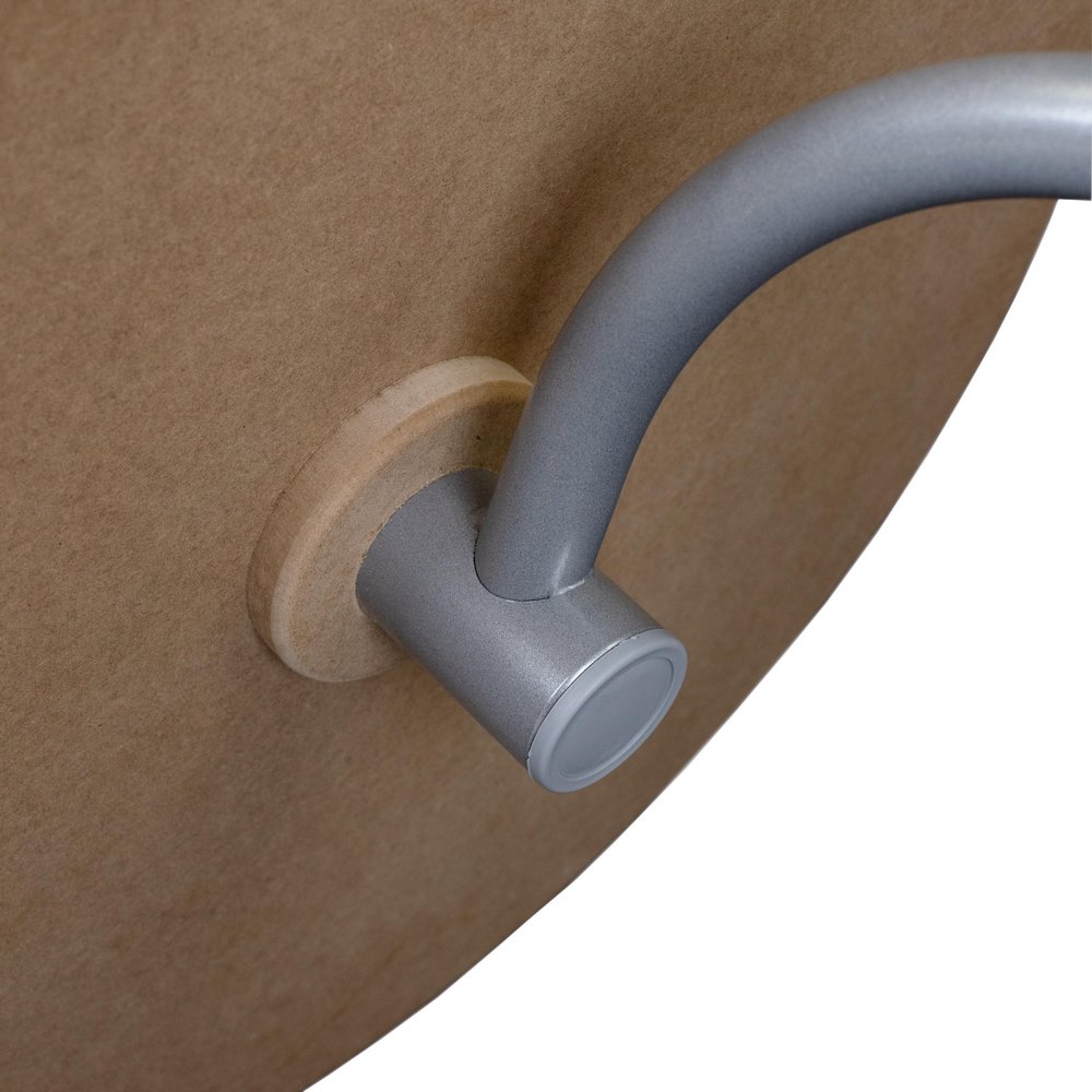 Стол журнальный Дуэт 14 дуб дымчатый/металлик