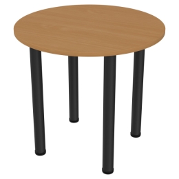 Круглый стол для переговоров СХК-14 цвет Бук Бавария опора черная 80/80/74 см