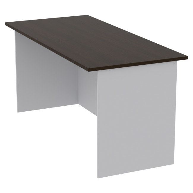 Офисный стол СТЦ-10 цвет Серый+Венге 160/73/76 см