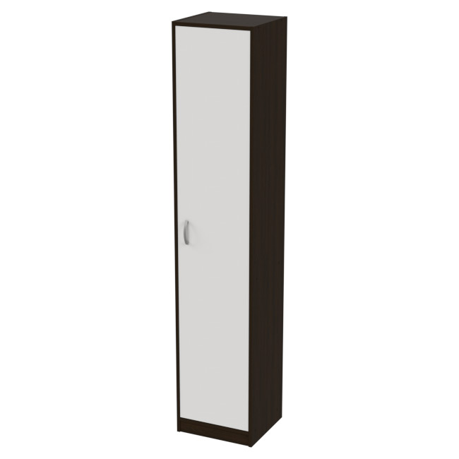 Офисный шкаф СБ-2/З цвет Венге+Белый 40/37/200 см