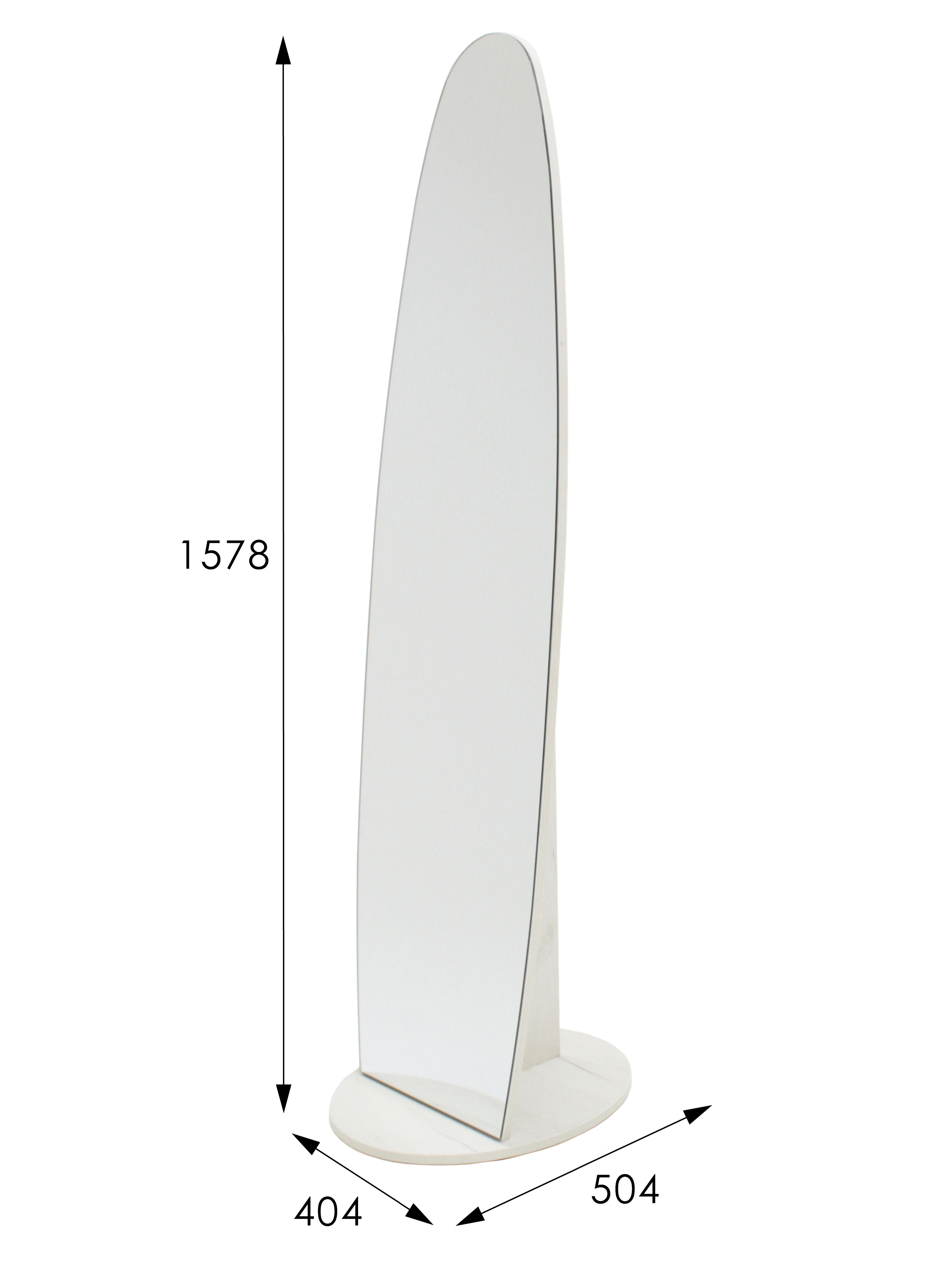 Зеркало напольное Стелла 1 дуб крафт белый